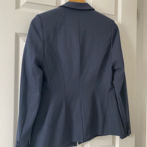 NWT Willow & Thread Blue Pin-strip Blazer - Picture 9 of 10